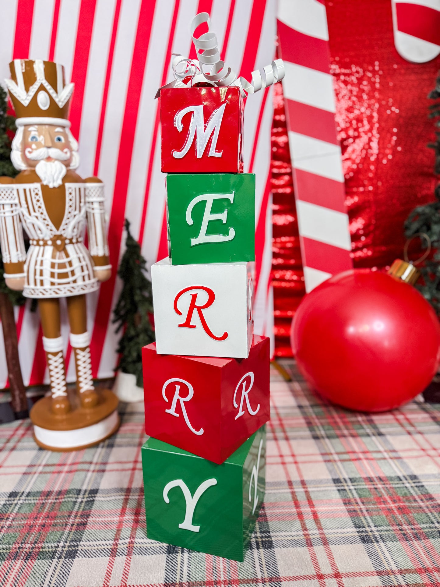 Glossy Metal "Merry" Box Stack