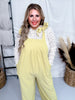 Checkered Yellow Jaquard Jumpsuit with Bow Sleeves