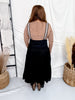 Black Embroidered Lace Pinafore Dress