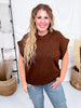Brown Crew Neck Sweater Vest