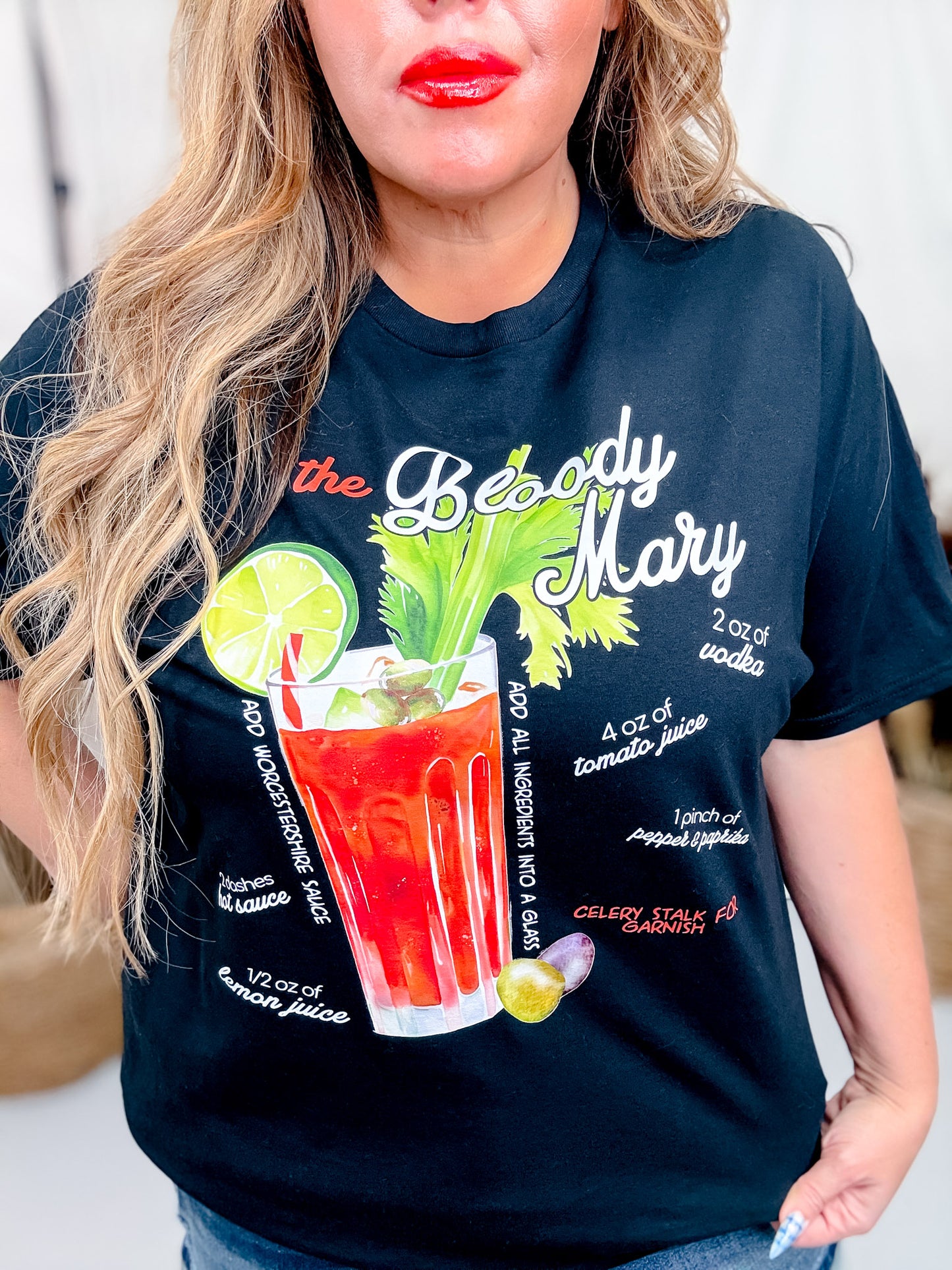 Bloody Mary Cocktail Recipe Graphic T-Shirt