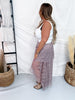 Dusty Lavender Lace Tiered Maxi Skirt