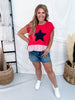 4th Of July Mix & Match Star Patch Top