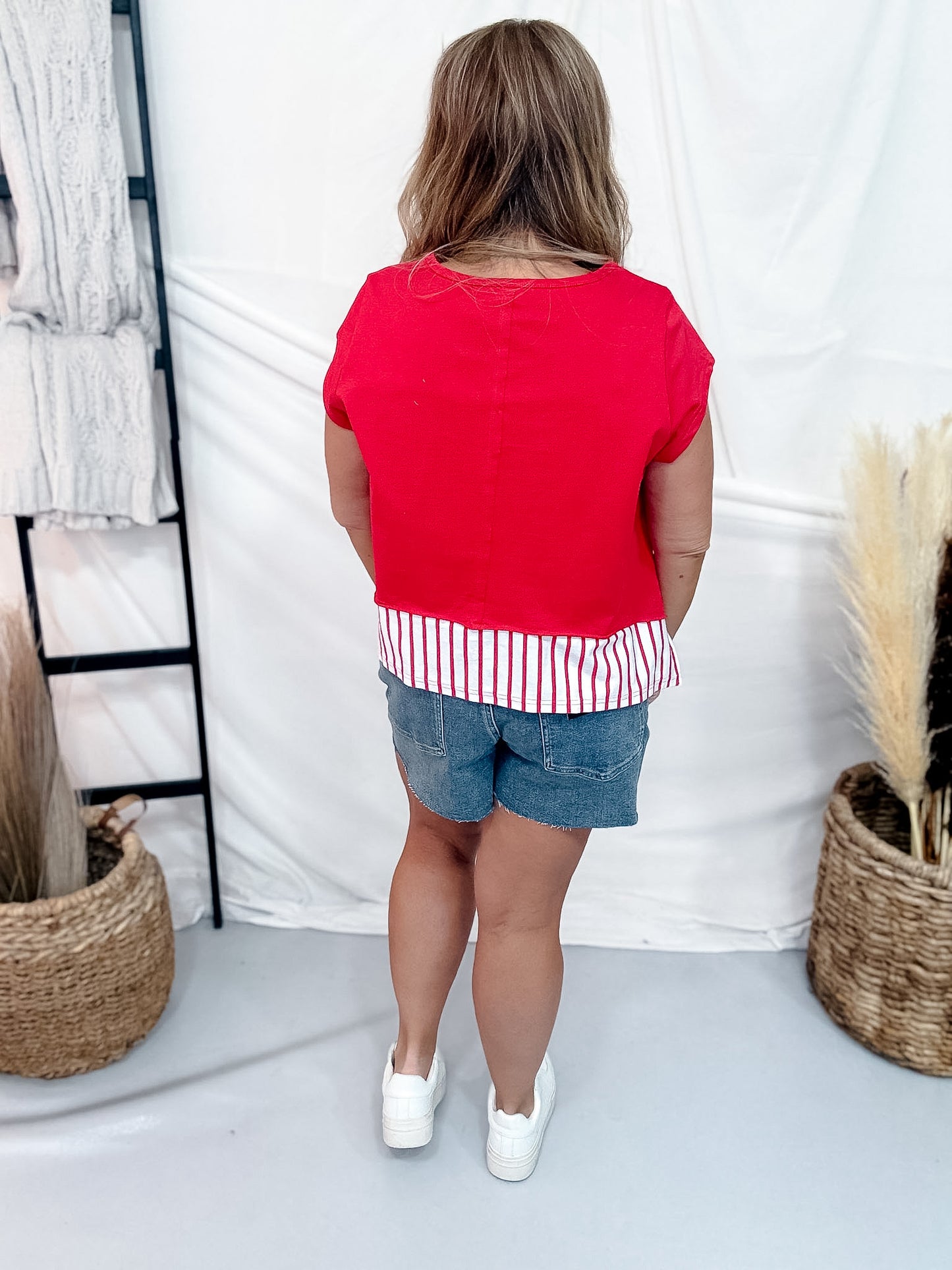 4th Of July Mix & Match Star Patch Top