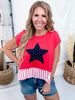 4th Of July Mix & Match Star Patch Top