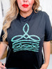 Turquoise Boot Stitch Graphic Tee