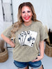 Four of a Kind Mineral Washed Graphic T-Shirt