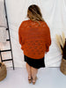 Rust Dolman Open Sweater Cardigan