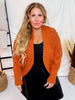 Rust Dolman Open Sweater Cardigan