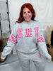 "Merry Christmas" Gray Long Sleeve Sweatshirt
