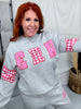 "Merry Christmas" Gray Long Sleeve Sweatshirt