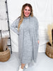 Brushed Cashmere Two Piece Dress & Cardigan Set (8 Colors)