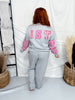 "Merry Christmas" Gray Long Sleeve Sweatshirt