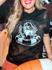 Summerween Queen Bleach Splatter Graphic T-Shirt