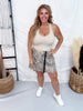 Taupe Studded Back Smoothing V-Neck Brami