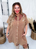 Rank Retro Button Down Saddle Colored Dress