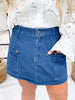 Denim Utility Skort