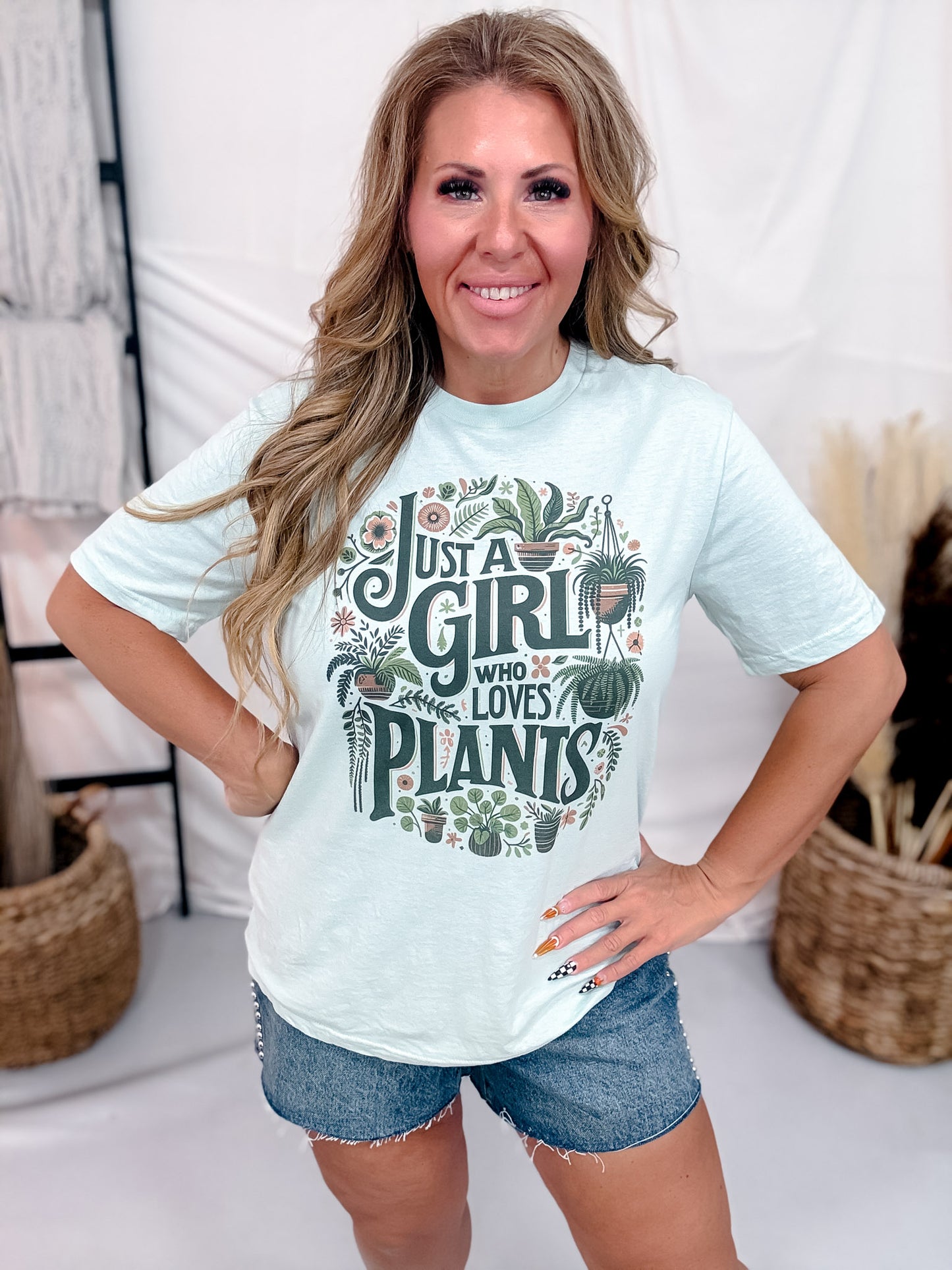 Just A Girl Who Loves Plants Graphic Tee
