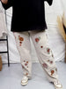 Floral Embroidered Grey Jeans