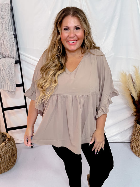 V-Neck Poncho Top