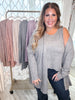 Hacci Striped Cardigan & Tank Top Set (5 Colors)