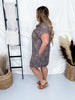 Leopard Print Button Front Shirt Dress