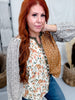 Mixed Autumn Florals Button Front Top