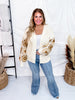 Crochet Puff Long Sleeve Sweater Cardigan