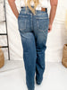 Judy Blue High Waist Lux Retro Wide Leg Jeans W/ Patch Pockets