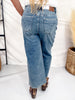 Judy Blue High Waist Wide Leg Cropped Jeans In Quarry Fade