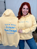 "Trying My Best" Light Yellow Hoodie