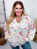 Floral Quilted Zip Up Jacket