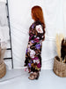 Mystic Violet Floral Print Midi Dress