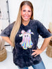 Rainbow Ghost Graphic Short Sleeve T-Shirt