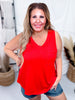 Thick Ribbed Tank Top With V-Neckline (8 Colors)