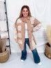 Peach Jam Long Sleeve Shacket W/ Crochet Detail