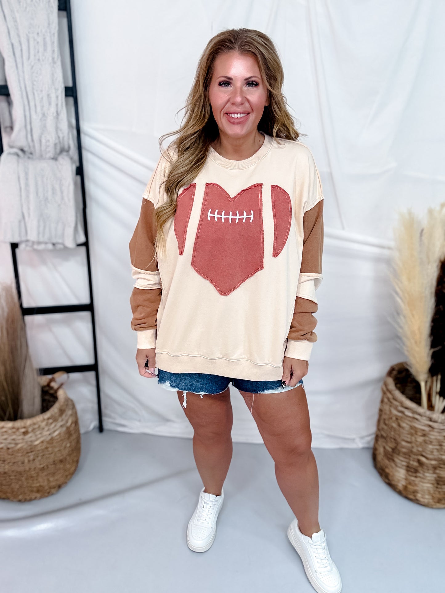 Game Day Washed Terry Pullover Sweatshirt