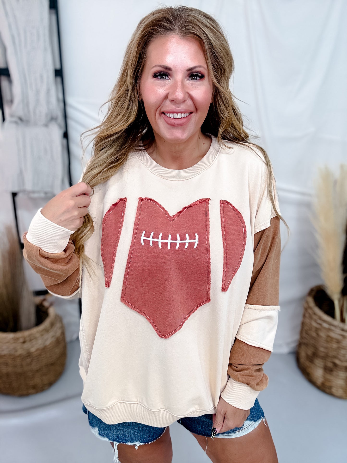 Game Day Washed Terry Pullover Sweatshirt