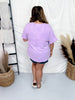Non-Sheer Lightweight Dolman Sleeve V-Neck Blouse