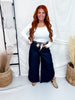 Saige Denim Open Side Barrel Leg Jeans