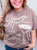 Espresso Martini Recipe Graphic T-Shirt