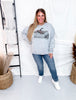 Retro Duck Scene Grey Long Sleeve Sweatshirt