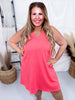 Ribbed V-Neckline Tanks Top Dress (8 Colors)
