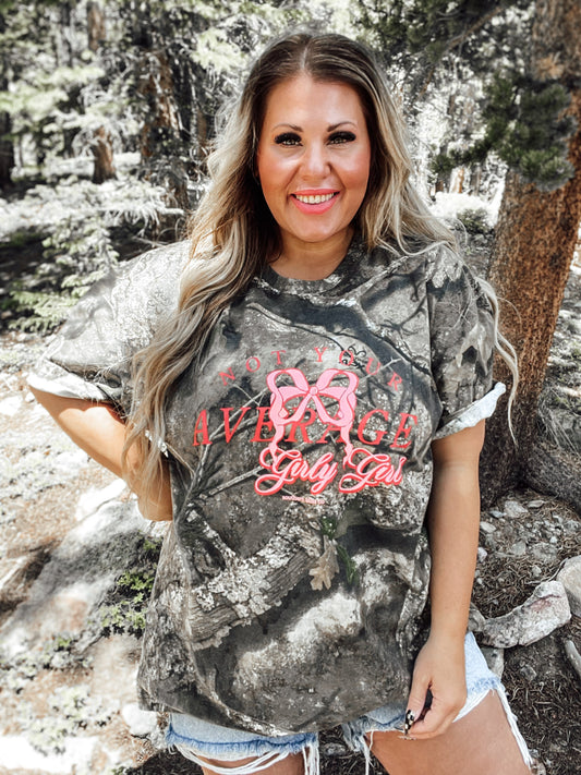 Not Your Average Girly Girl Camo Graphic T-Shirt