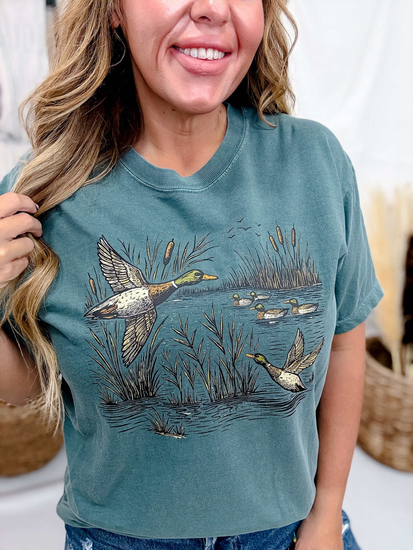 Flying Mallards Short Sleeve Graphic Tee