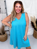 Ribbed V-Neckline Tanks Top Dress (8 Colors)