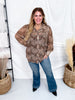 Western Wild Long Sleeve Button Up Animal Print Top