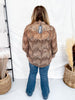 Western Wild Long Sleeve Button Up Animal Print Top