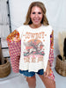 Cowboy Take Me Away Mixed Print Poncho Top