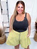 Flowy Western Range Rider Shorts In Green